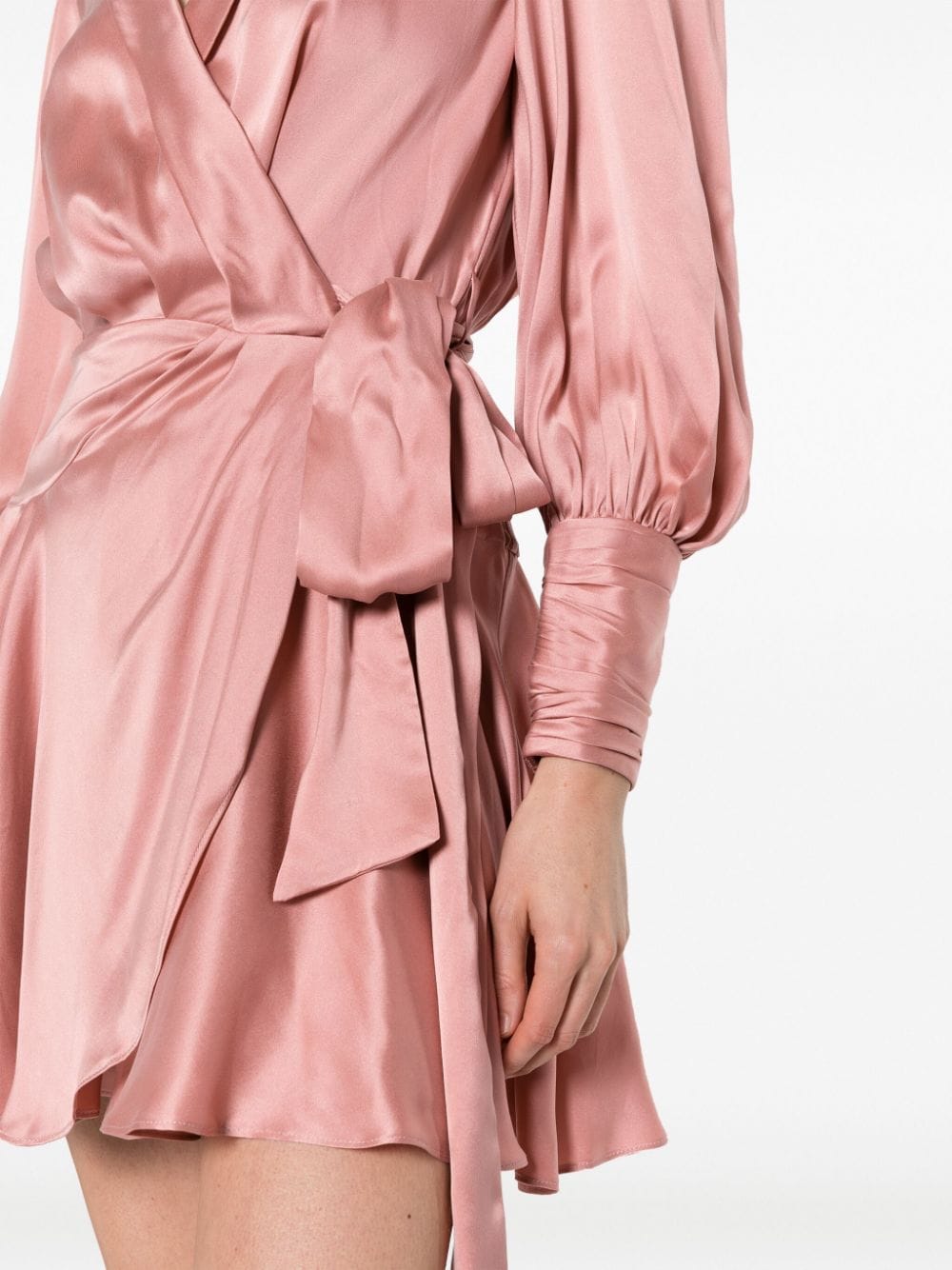 Zimmermann Silk Wrap Dress - Powder Pink image 4