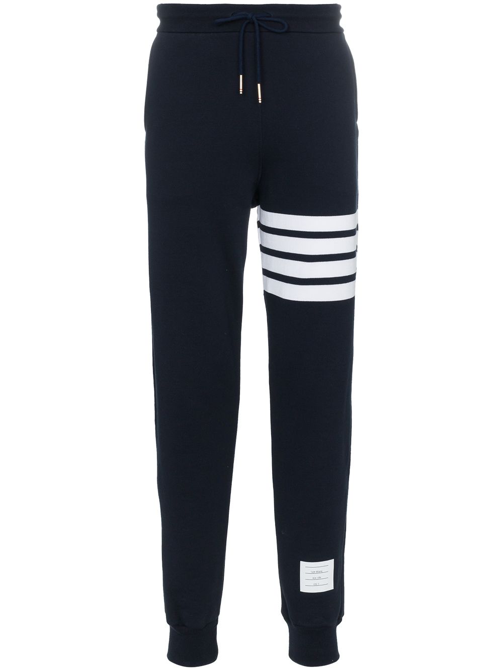 Thom Browne Blue Engineered 4-Bar Jersey Sweatpants image 0