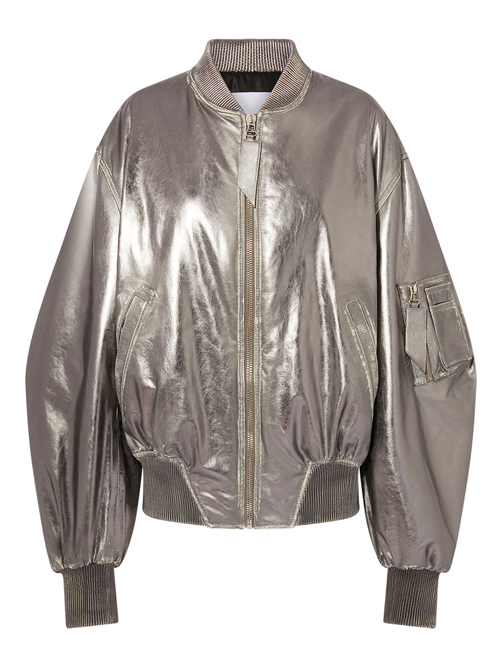 The Attico Coats Silver image 0