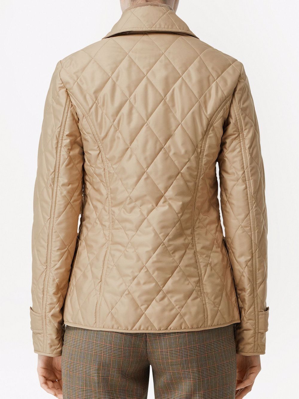 Burberry Beige Diamond-Quilted Jacket image 1