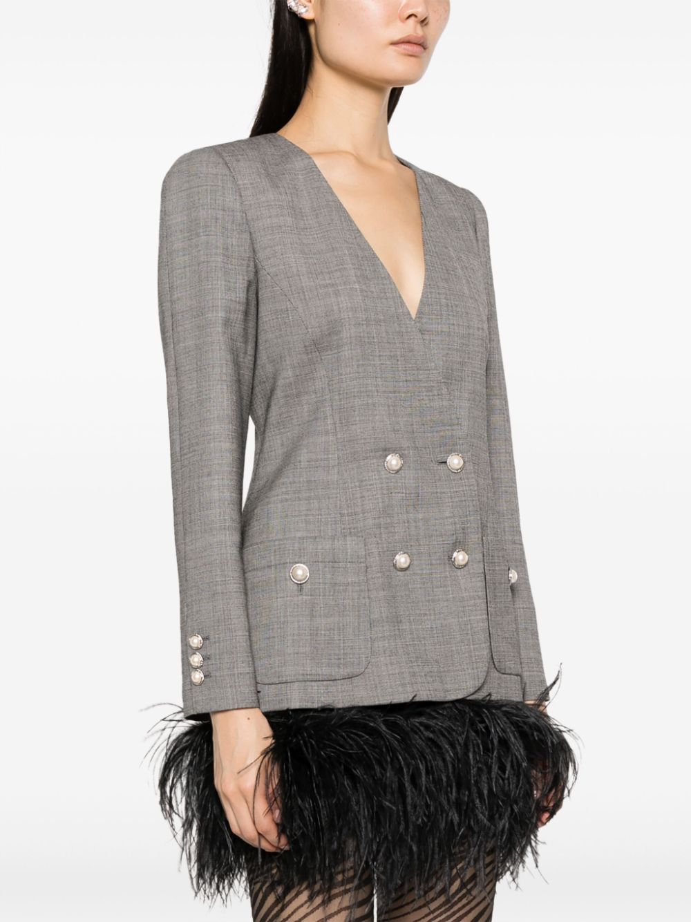 Alessandra Rich Jackets Grey image 1