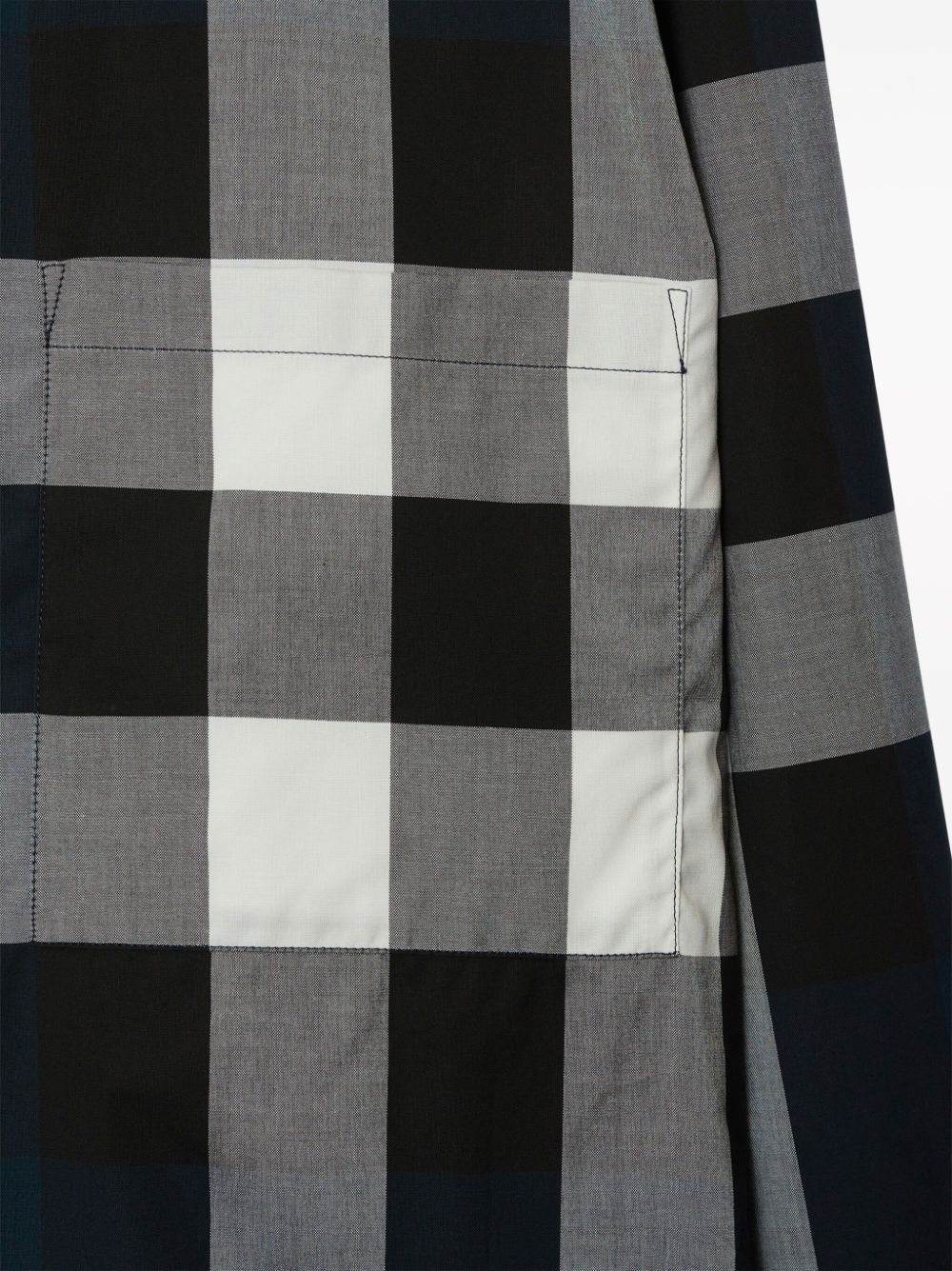 Burberry Blue Checked Cotton Shirt image 2