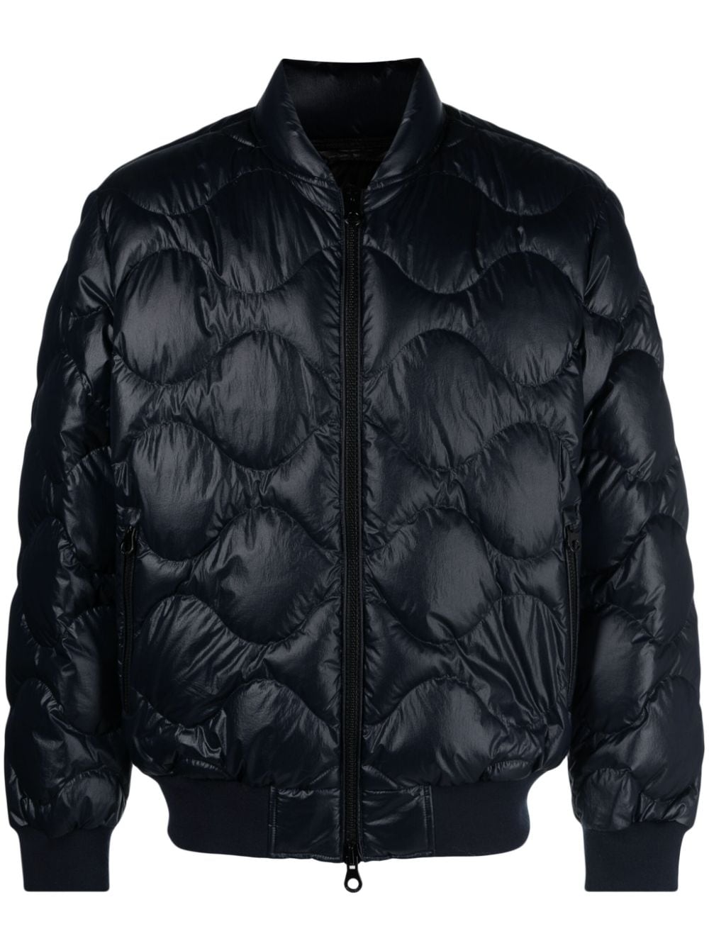 Duvetica Blue Feather Down Diamond Quilted Coat image 0