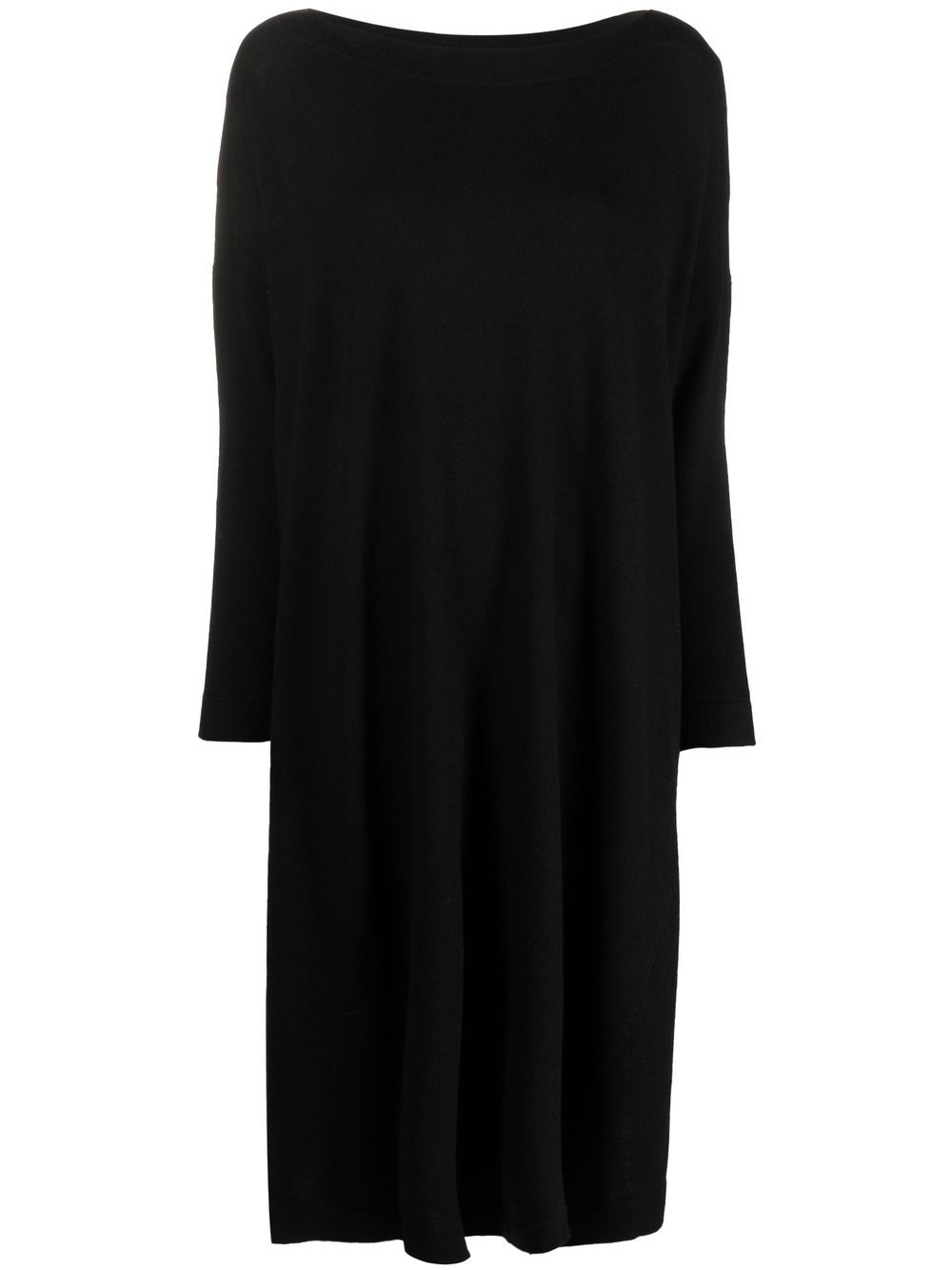 Daniela Gregis Black Flared Knit Dress image 0