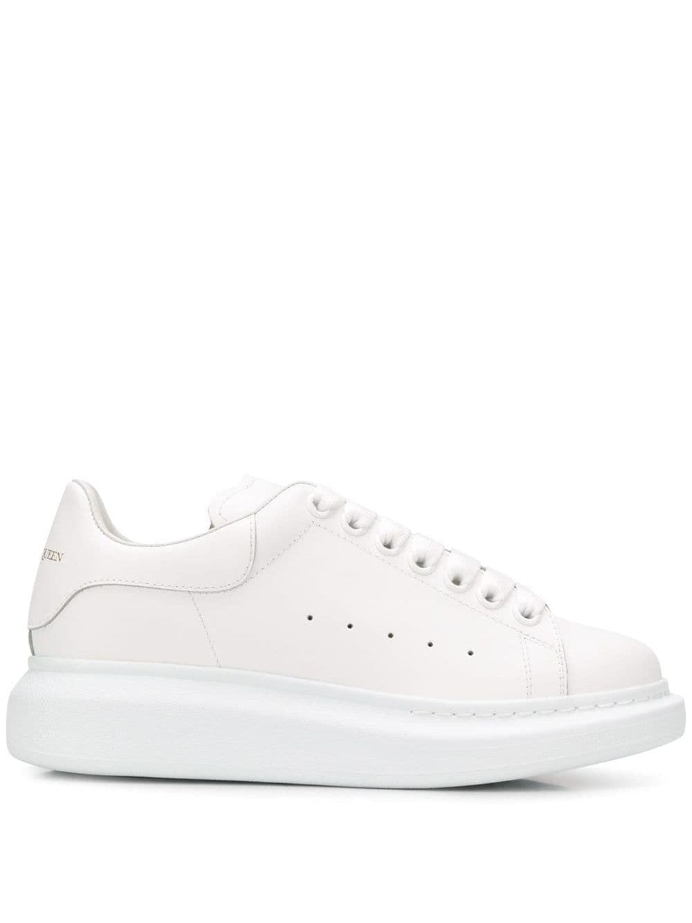 Alexander McQueen Oversized Low-Top Sneakers in White image 0