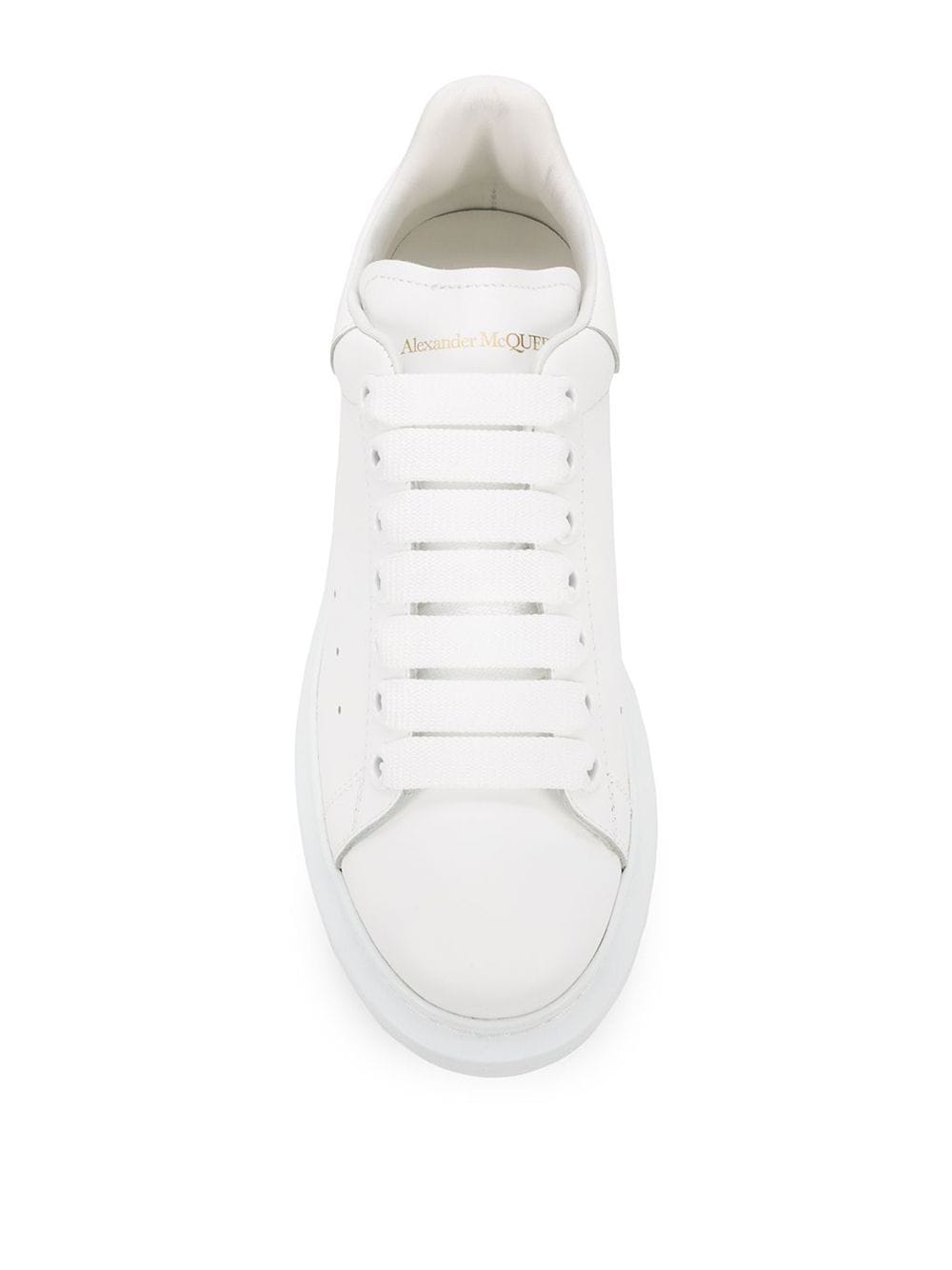 Alexander McQueen Oversized Low-Top Sneakers in White image 3