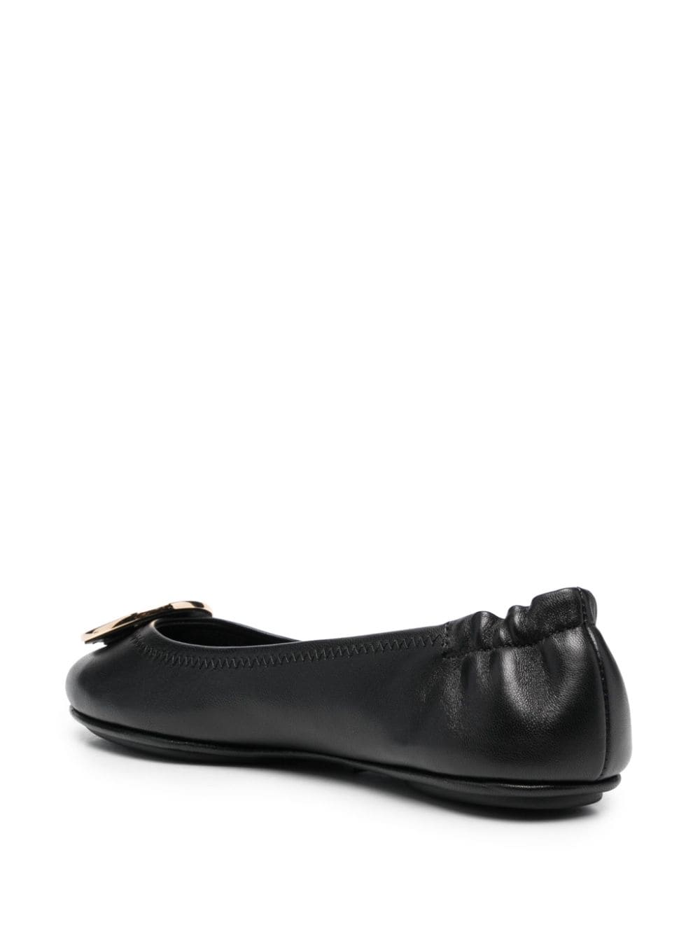 Tory Burch Minnie Travel Logo Black Ballerina Flats image 2