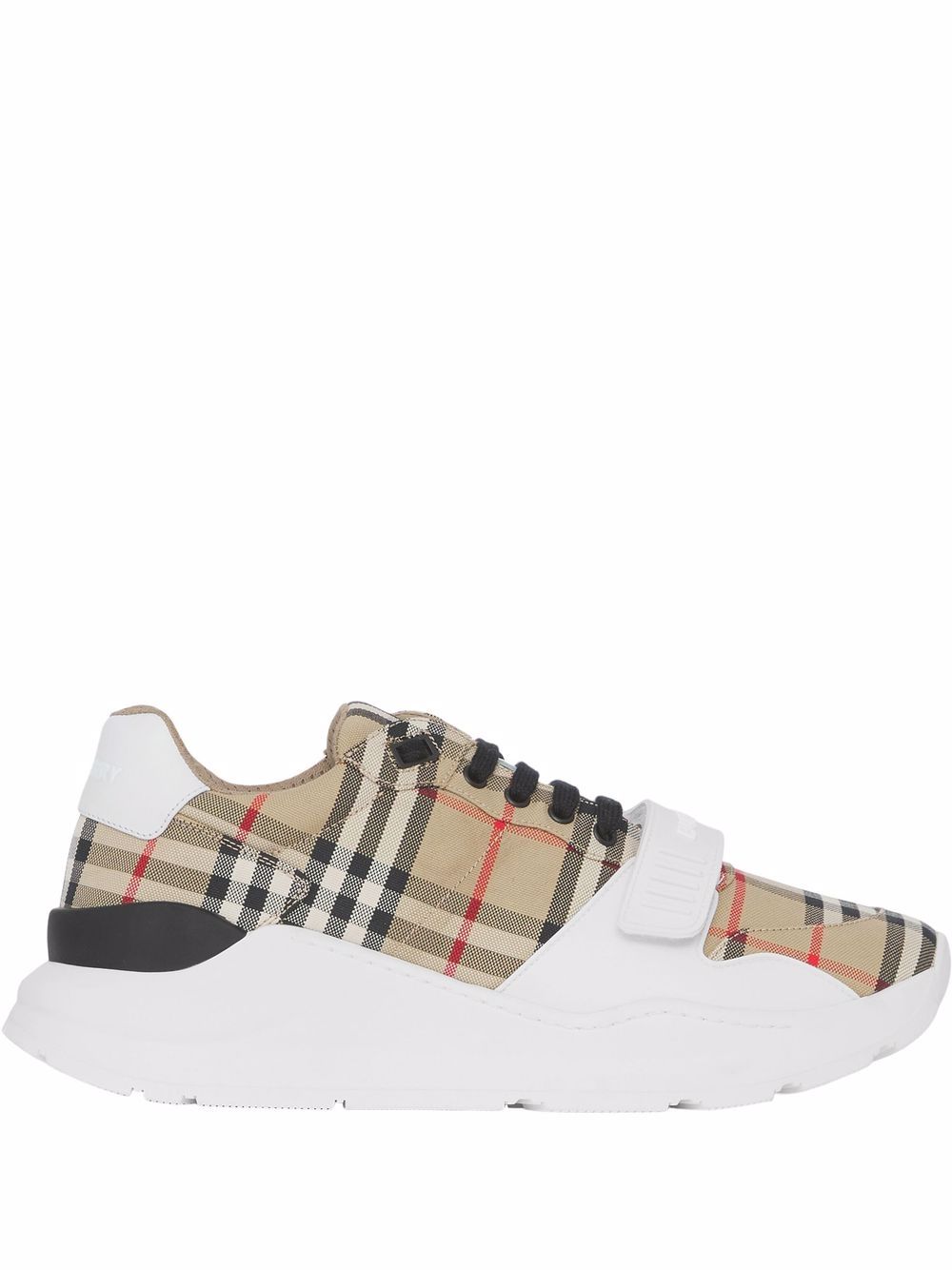 Burberry Regis Low-Top Sneakers in Beige and White image 0