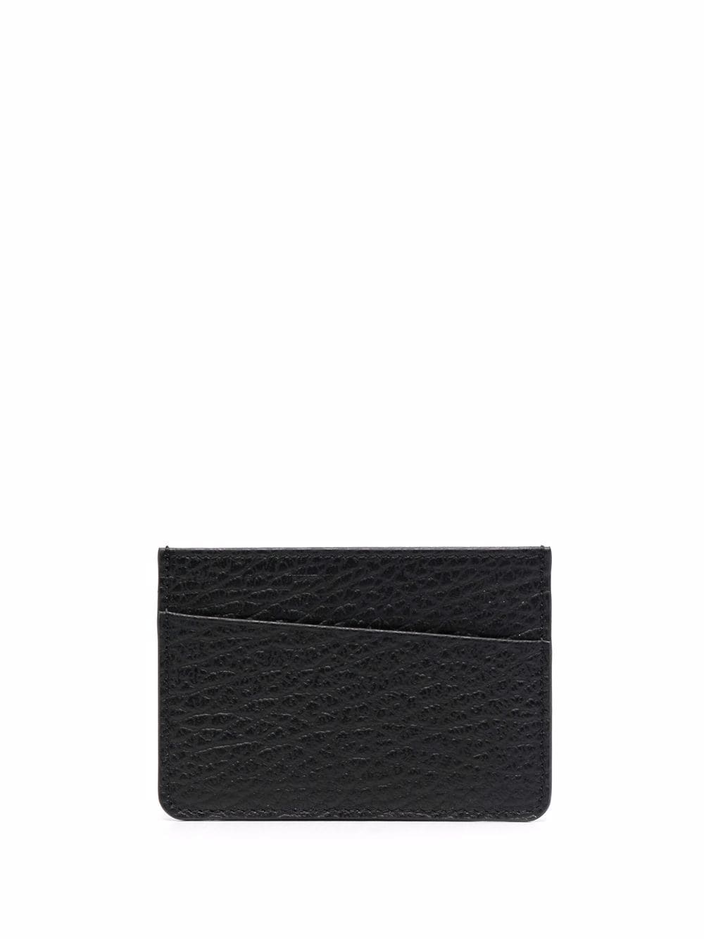 Maison Margiela Asymmetric Black Leather Card Holder image 2