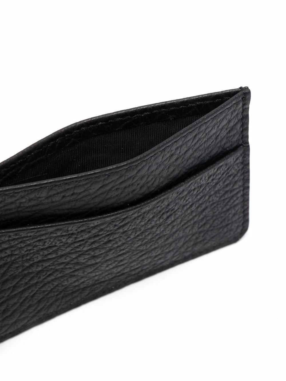 Maison Margiela Asymmetric Black Leather Card Holder image 1