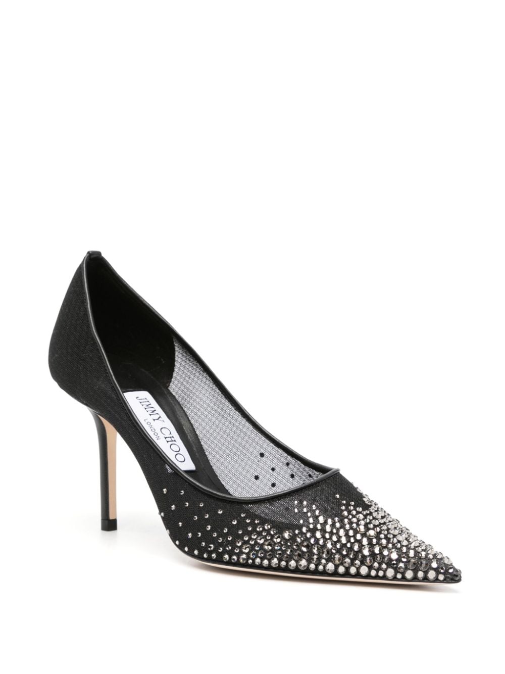 Jimmy Choo Black Pointed Toe Stiletto Heel Slip-On image 2