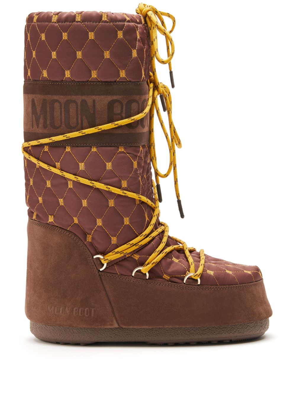 MOON BOOT RESORT Boots Leather Brown image 0