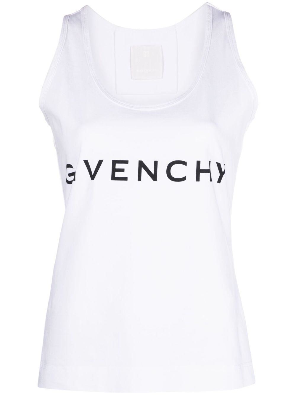 Givenchy White Logo Print Tank Top image 0