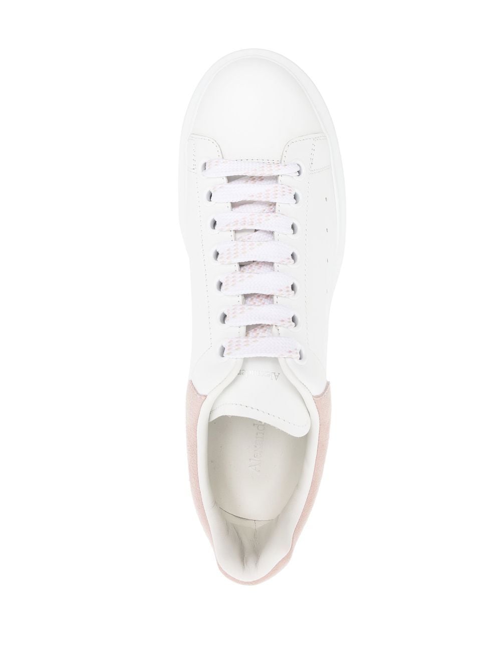 Alexander McQueen White Leather Low Top Sneakers image 3