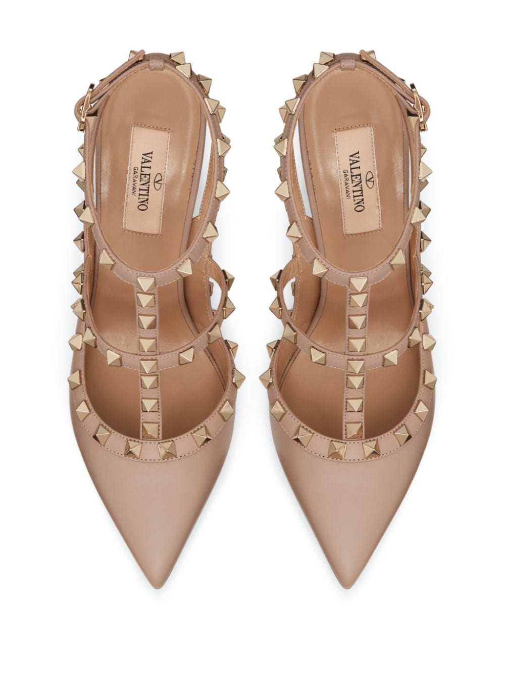 Valentino Garavani Rockstud Powder Pink Leather Heels image 2