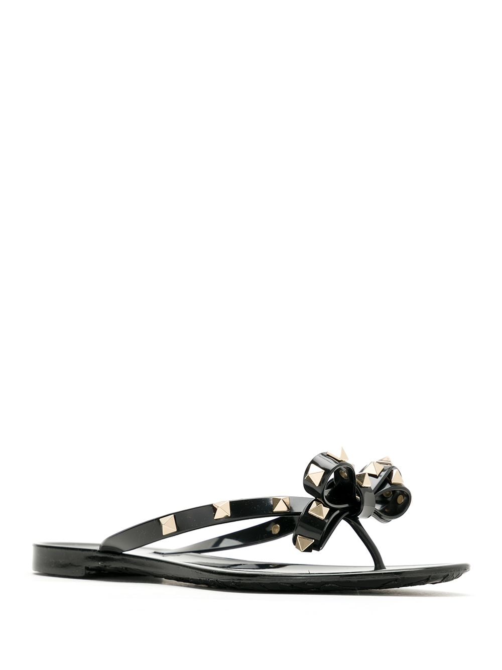 Valentino Garavani Rockstud Thong Sandals - Black image 3