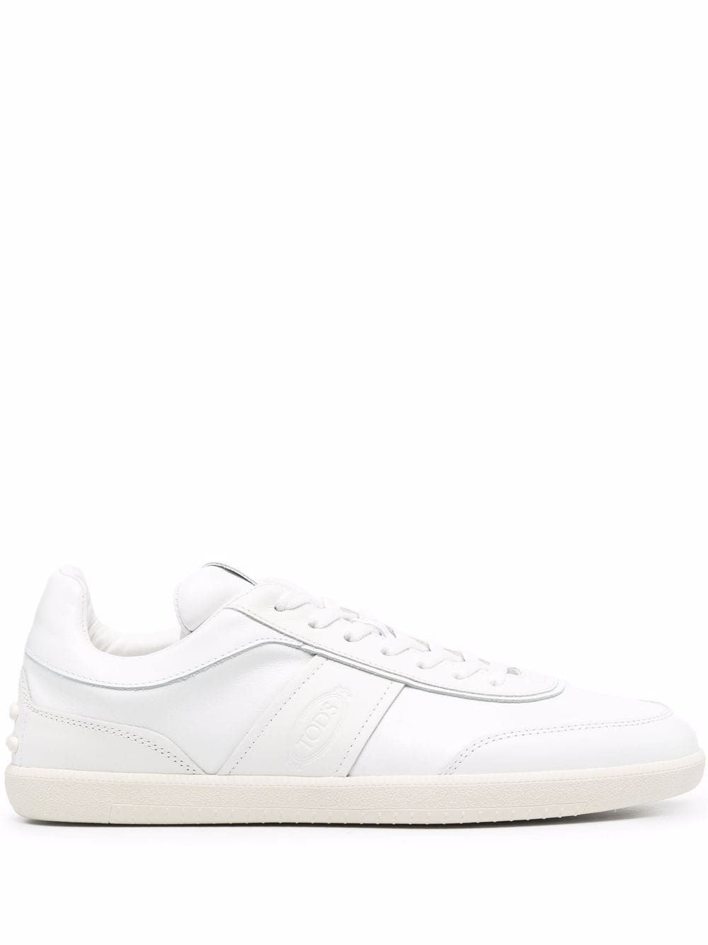 Tod's White Leather Low-Top Sneakers image 0