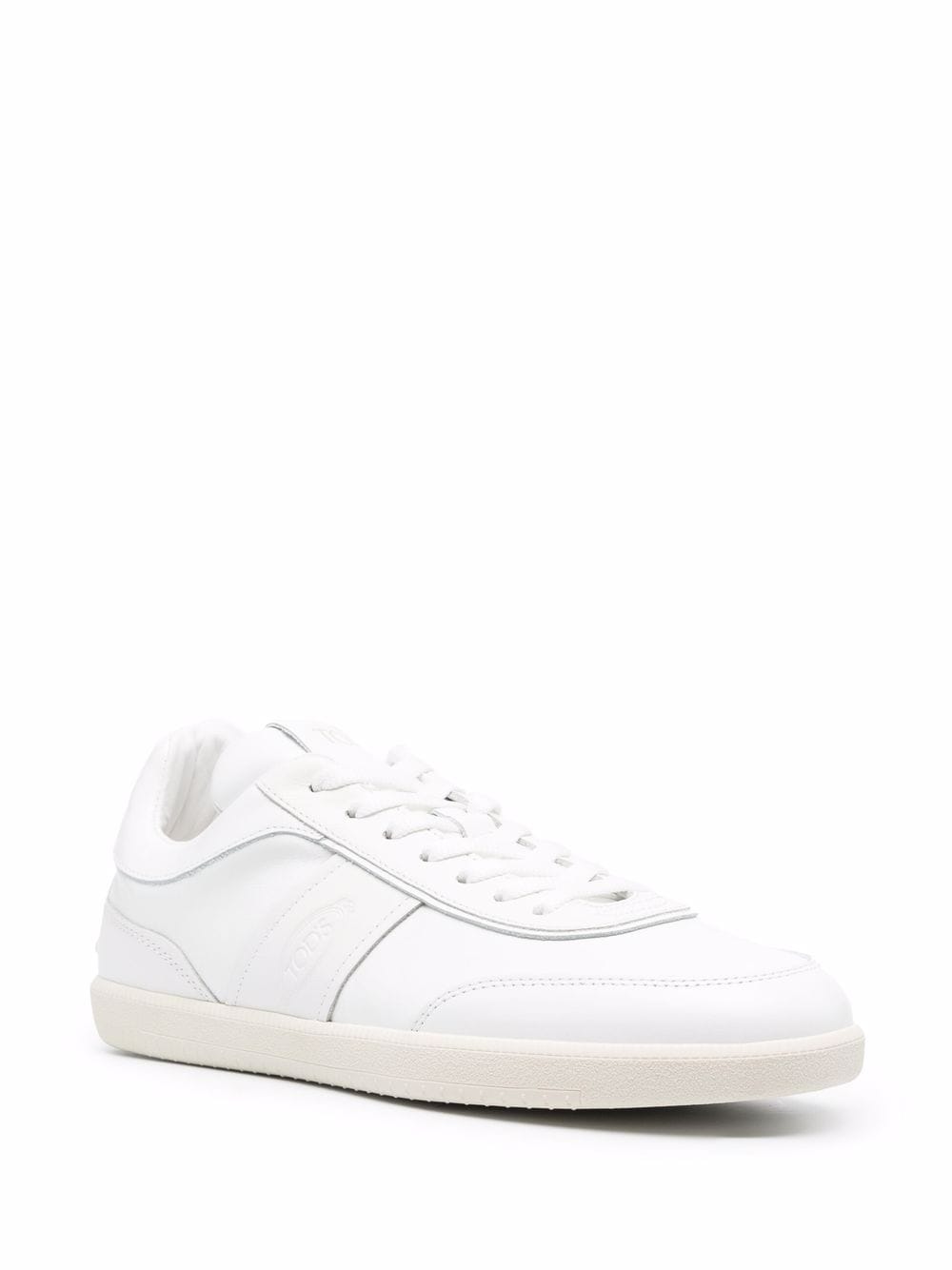 Tod's White Leather Low-Top Sneakers image 2