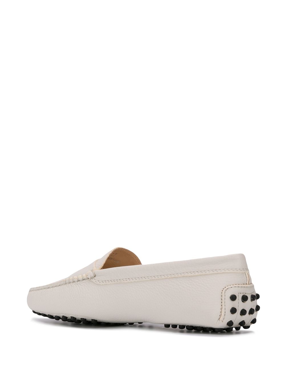 Tod's Women's White Leather Gommino Driving Shoes image 2