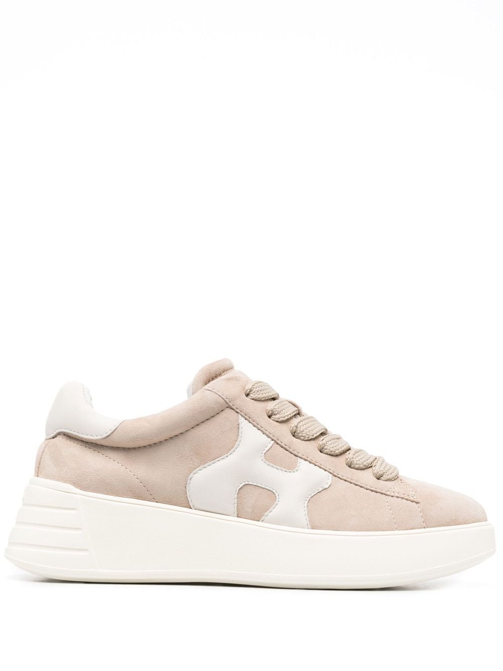 HOGAN PRE Chunky Low-Top Sneakers in Blush Beige image 0