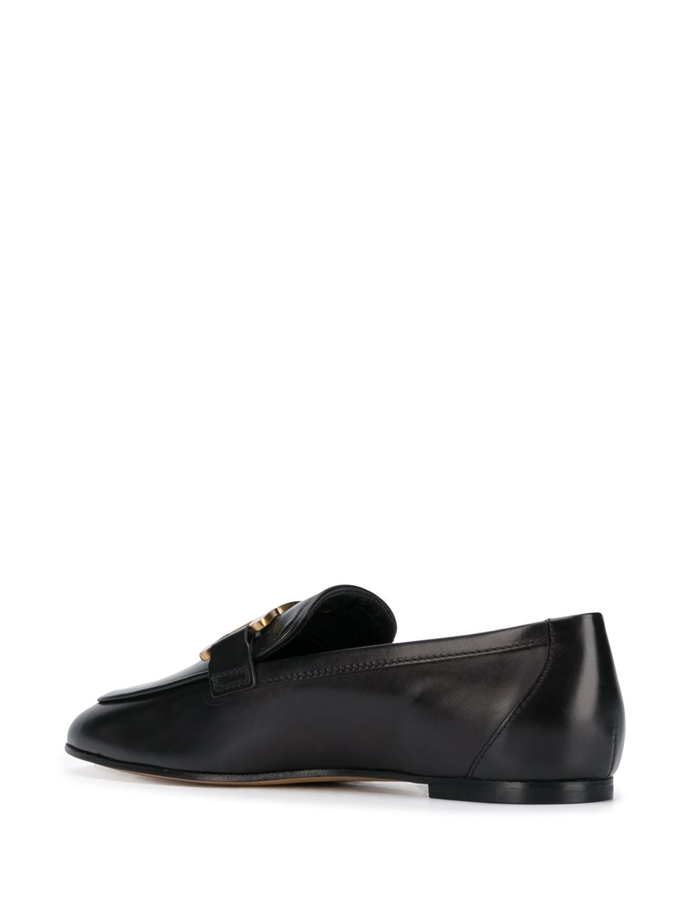 Tod's Chain-Strap Leather Loafers - Black image 2