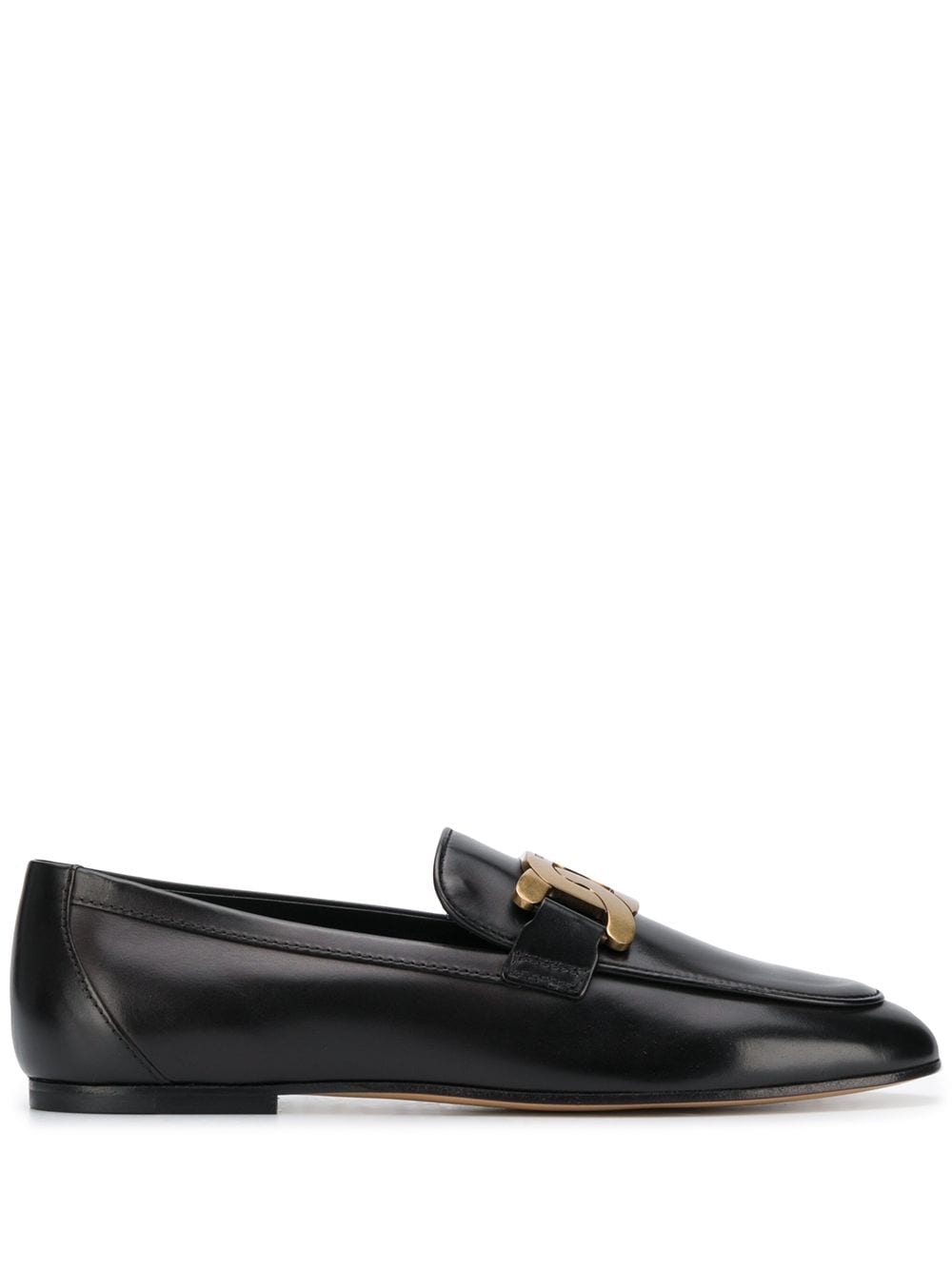 Tod's Chain-Strap Leather Loafers - Black image 0