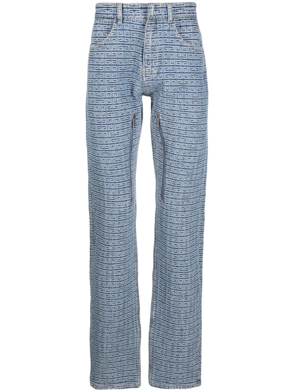 Givenchy 4G Straight-Leg Jeans in Light Blue image 0