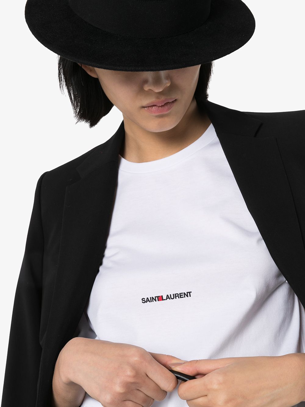 Saint Laurent  T-shirts and Polos White image 1