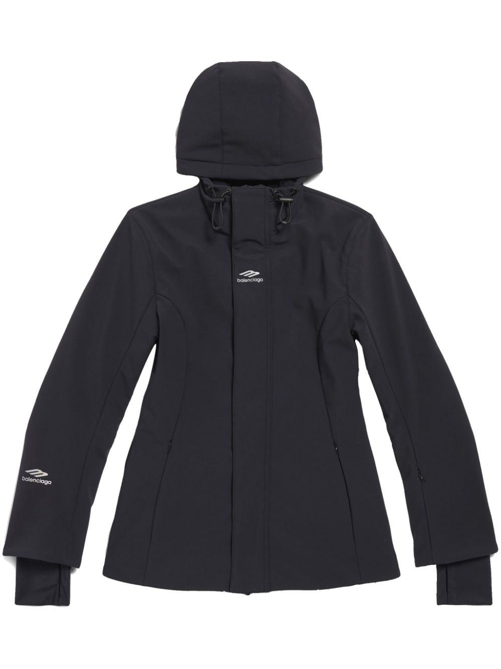 Balenciaga Black Hourglass Ski Parka image 0