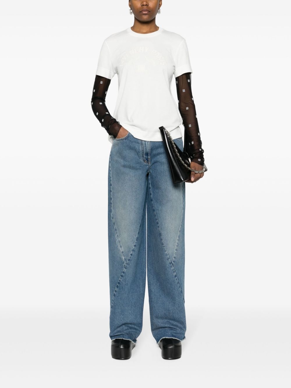 Givenchy Jeans - Clear Blue Wide Leg Denim image 4