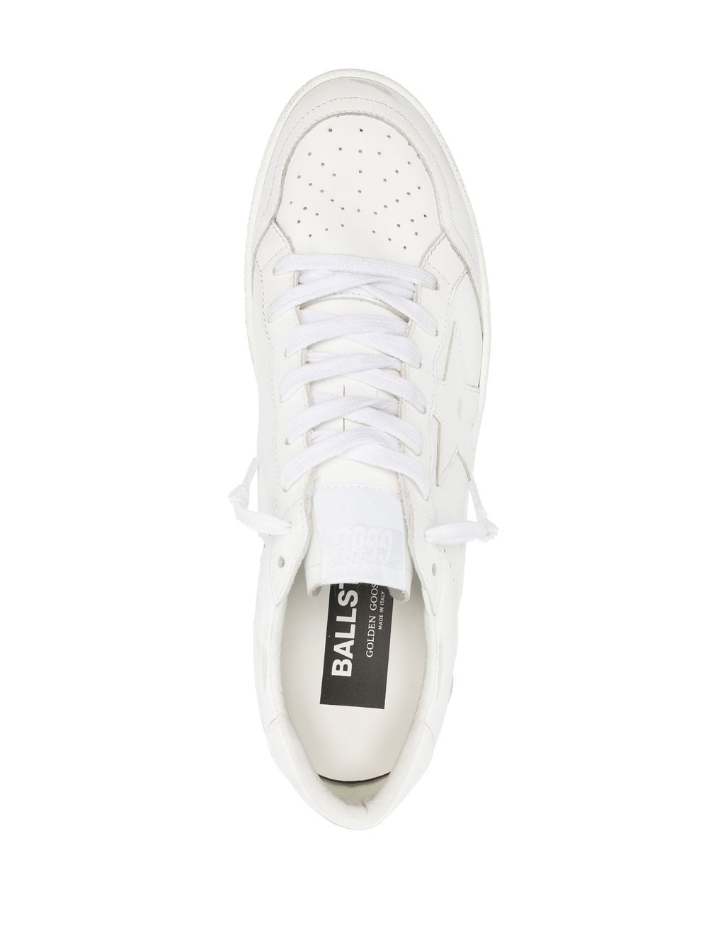 Golden Goose Ballstar White Leather Low Top Sneakers image 1