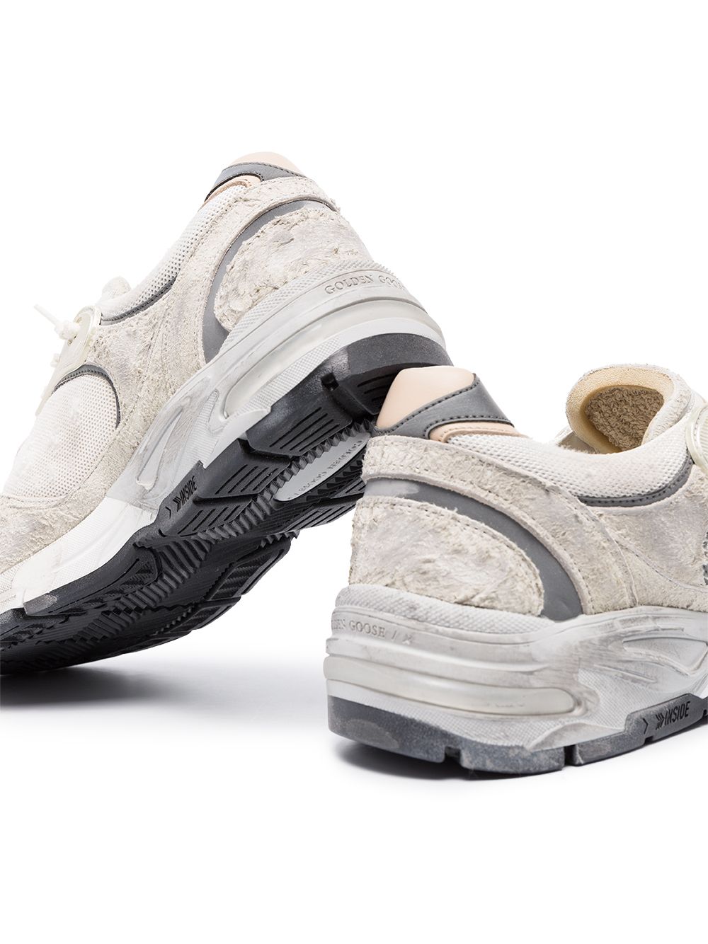 Golden Goose Dad-Star Chunky Sneakers in Silver image 2