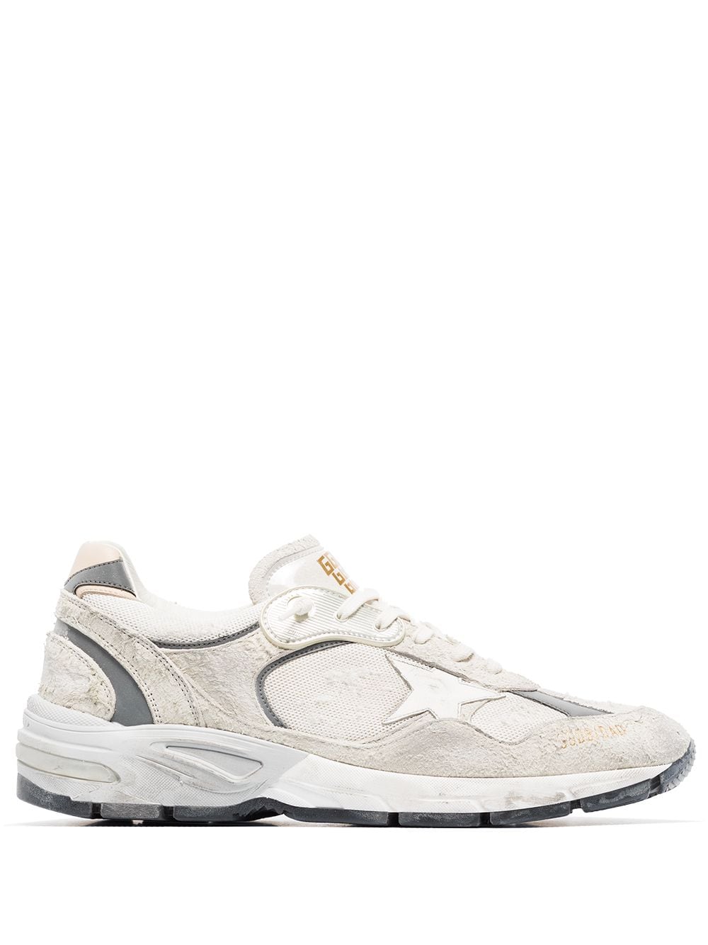 Golden Goose Dad-Star Chunky Sneakers in Silver image 0