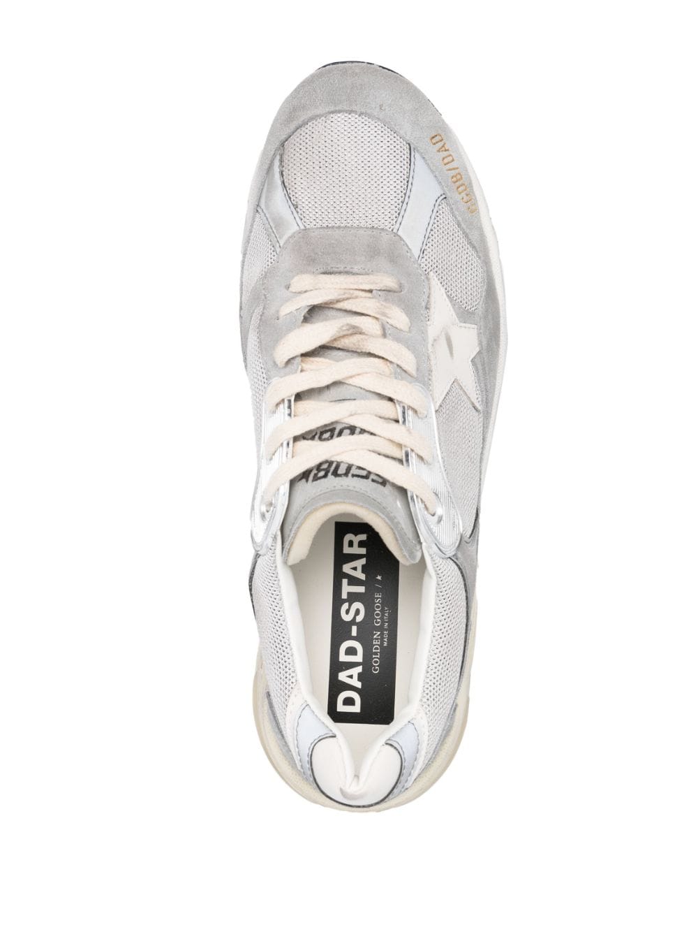 Golden Goose Dad-Star Low-Top Sneakers in Grey image 2