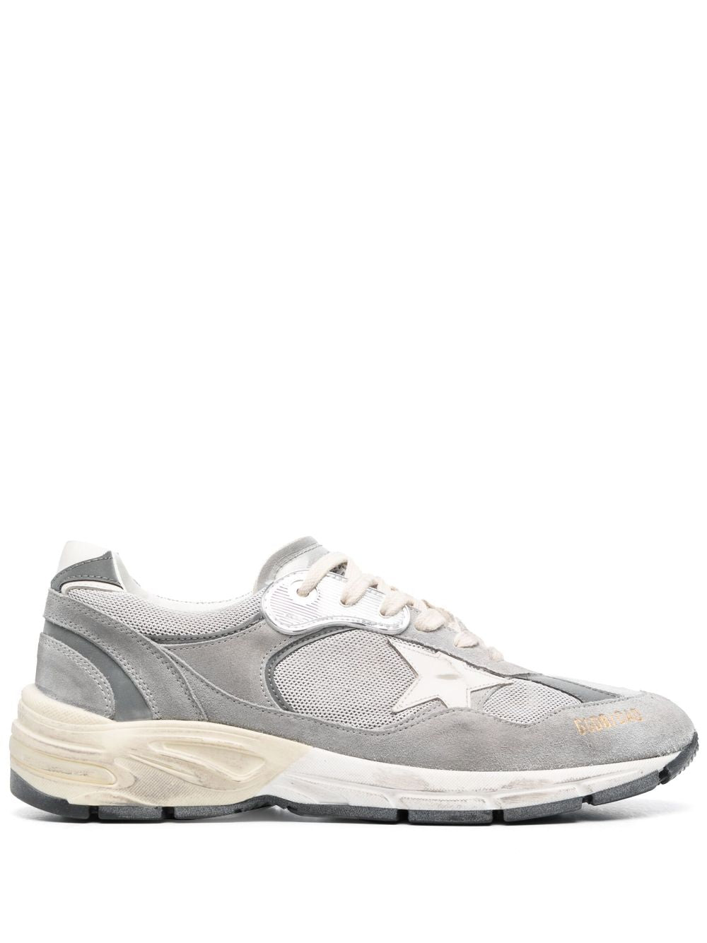 Golden Goose Dad-Star Low-Top Sneakers in Grey image 0