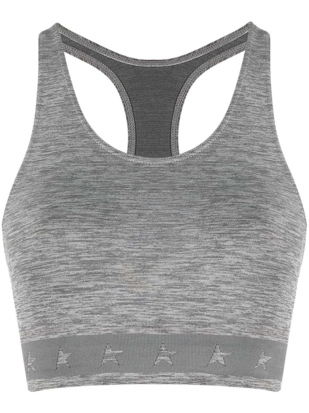 Golden Goose Women's Grey Racerback Crop Top image 0