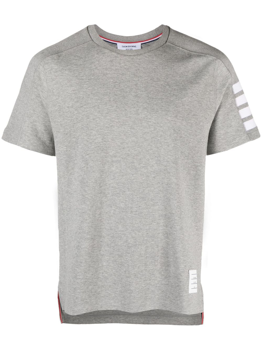 Thom Browne 4-Bar Stripe Short Sleeve T-Shirt - Grey image 0