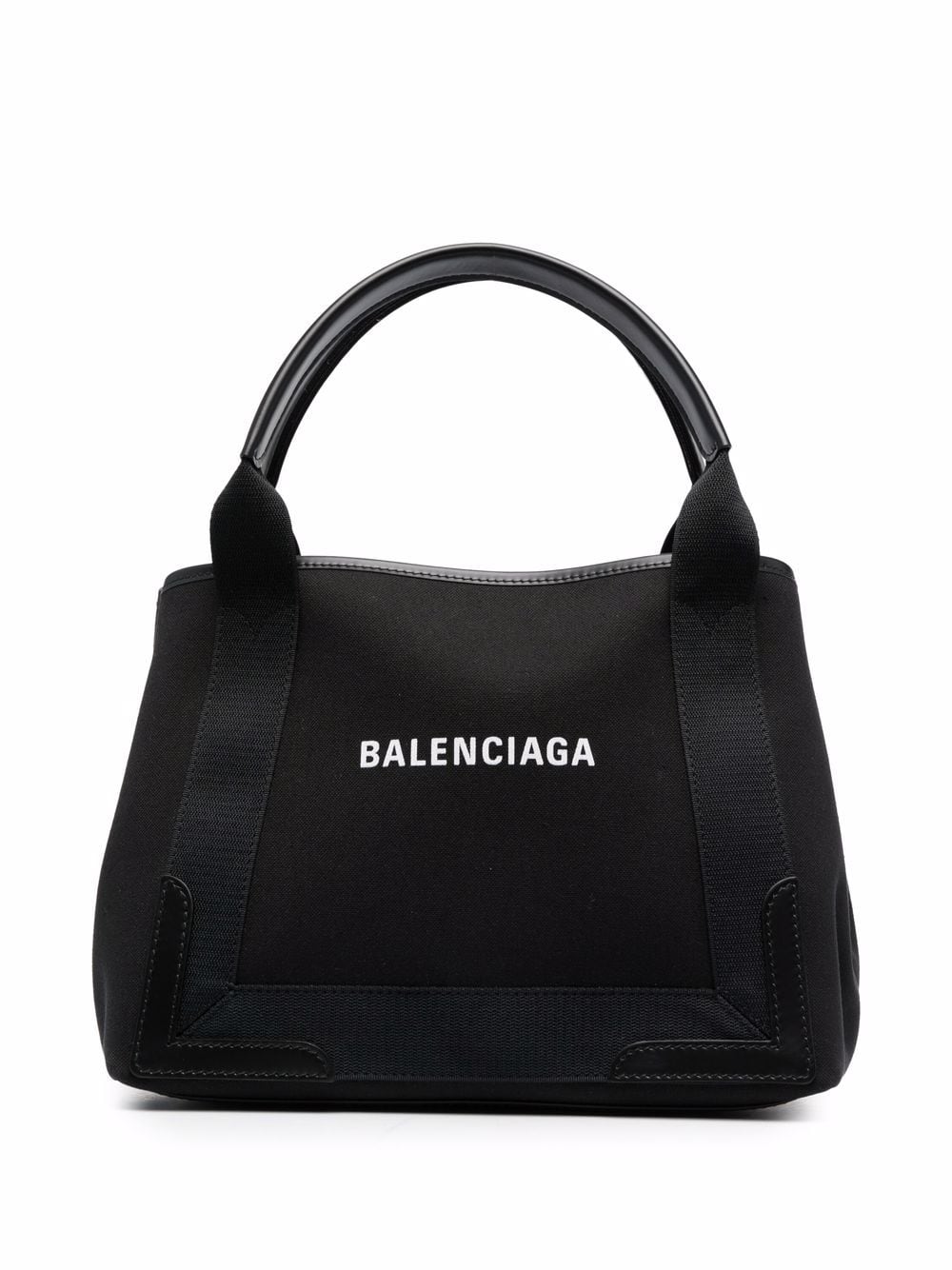 Balenciaga Black Logo Patch Tote Bag image 0