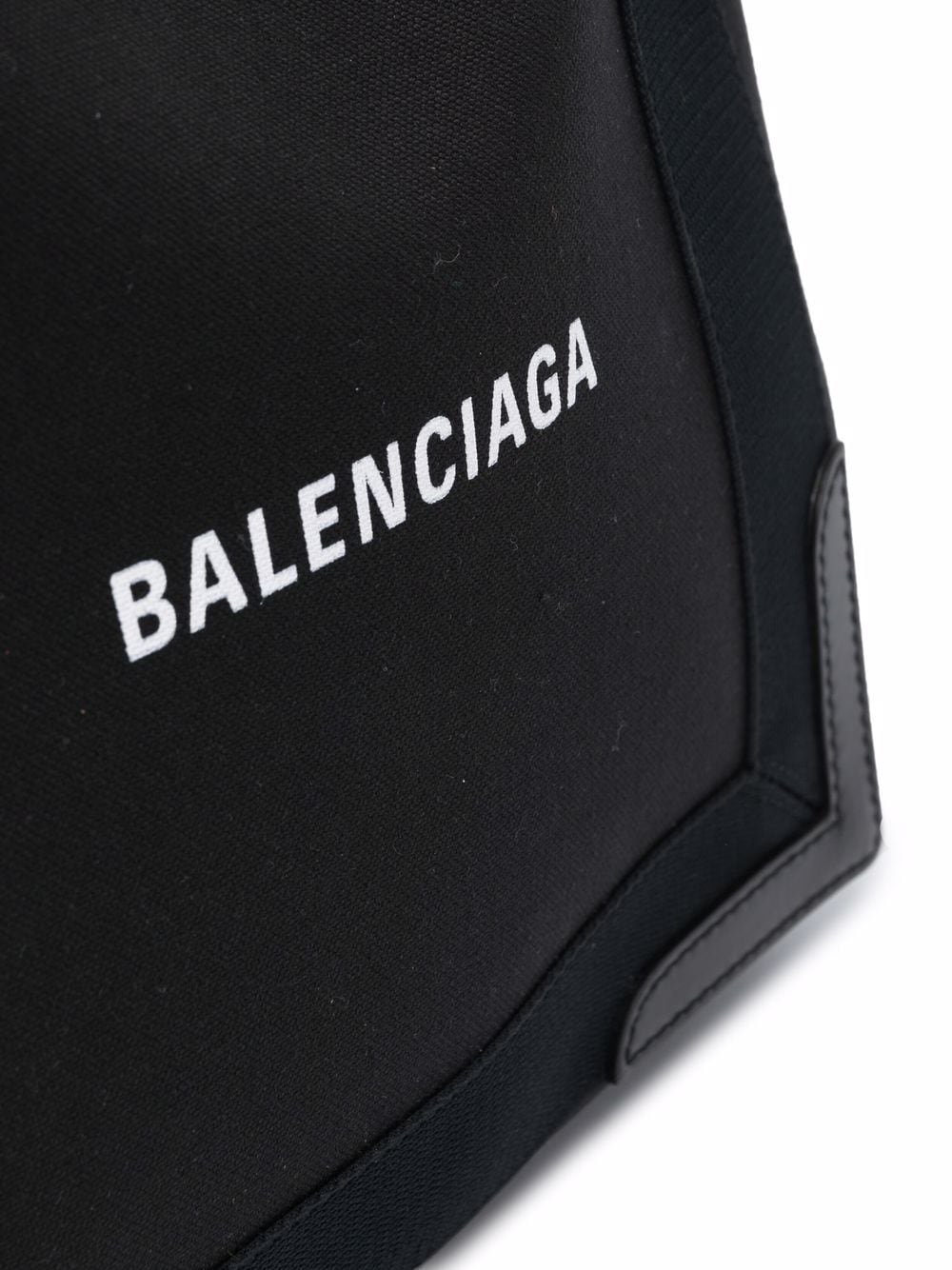 Balenciaga Black Logo Patch Tote Bag image 2