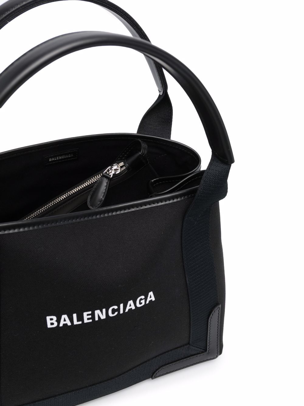 Balenciaga Black Logo Patch Tote Bag image 3