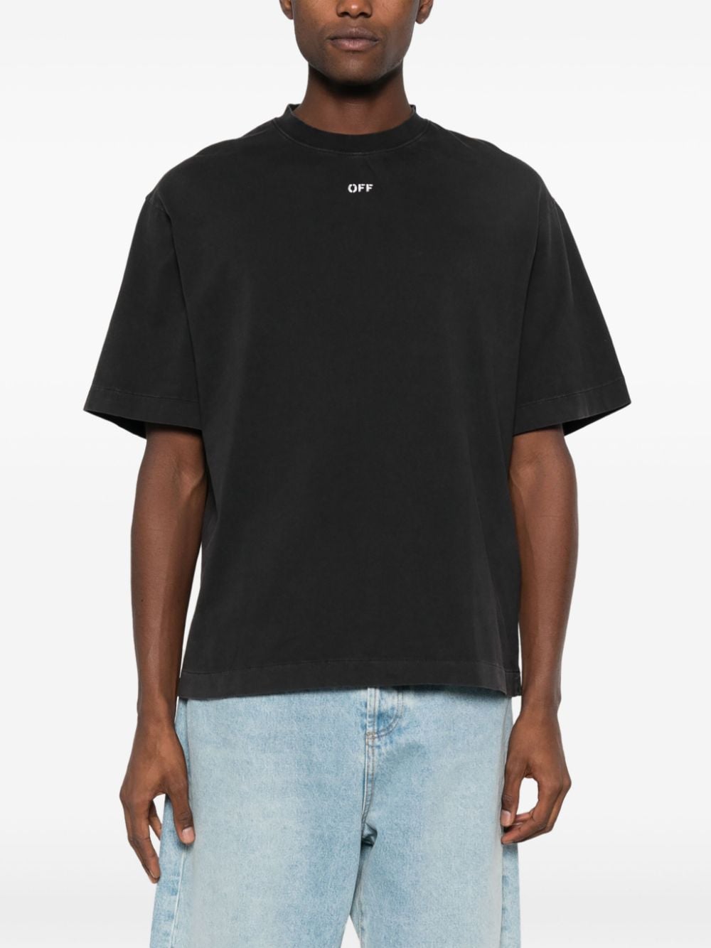 Off White T-shirts and Polos Black image 1