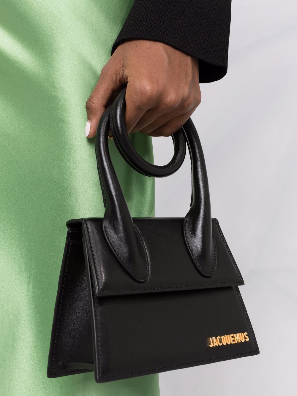 JACQUEMUS Le Chiquito Noeud Mini Bag - Black image 2