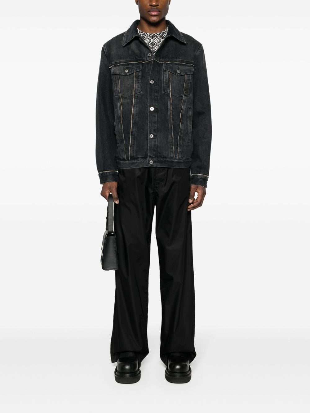 Off White Trousers Black image 3