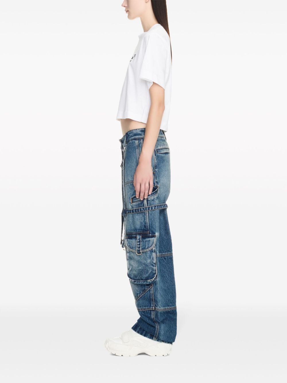 Off White Jeans Blue image 3