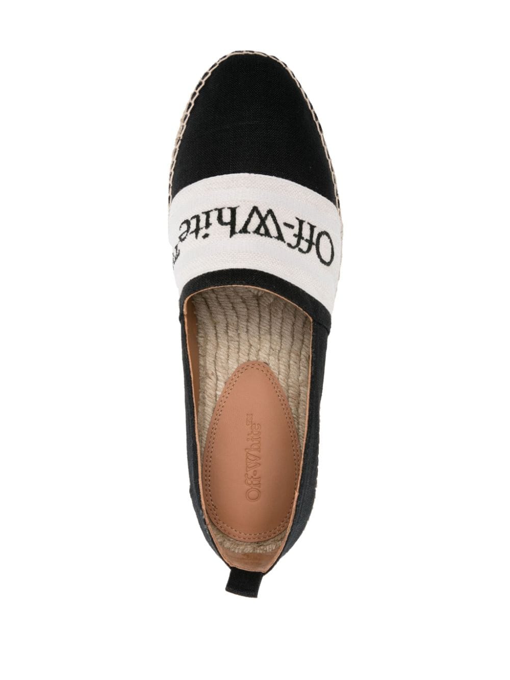 Off White Flat shoes Black image 1