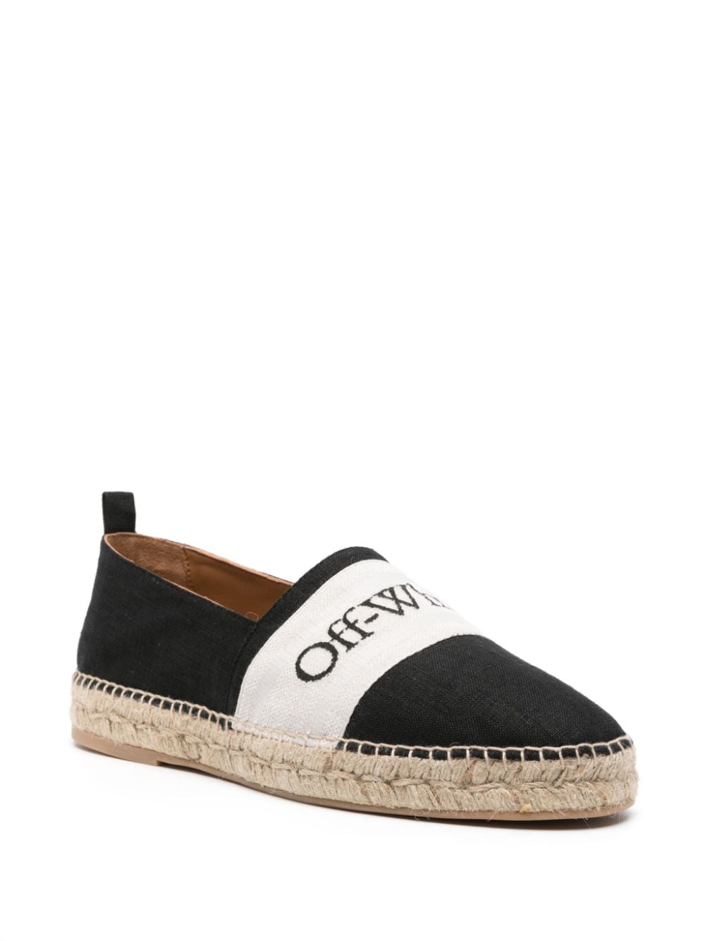 Off White Flat shoes Black image 2