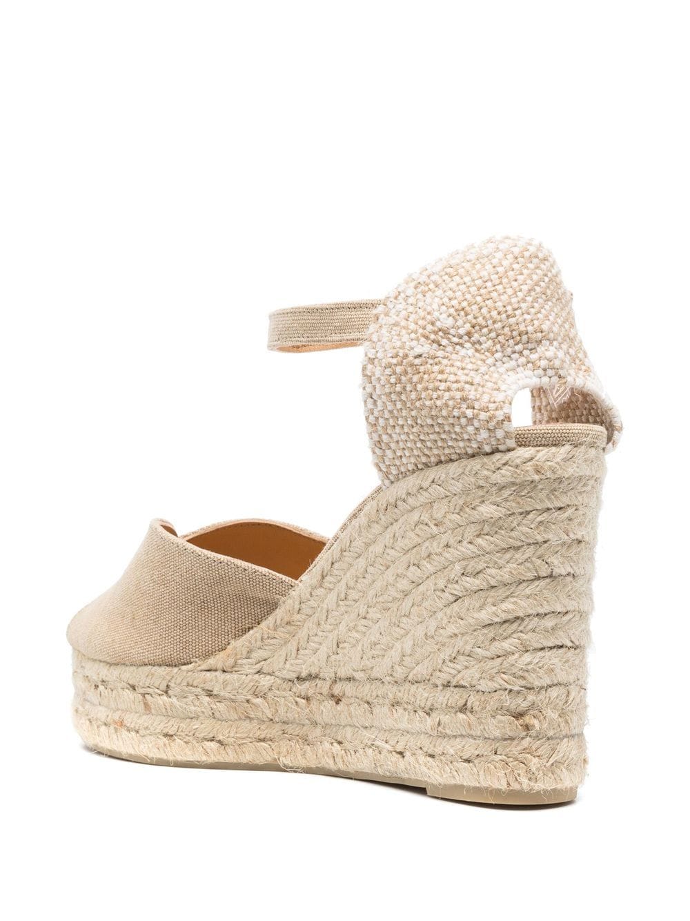 Castañer Bianca Beige Leather Espadrille Wedge Sandals image 2