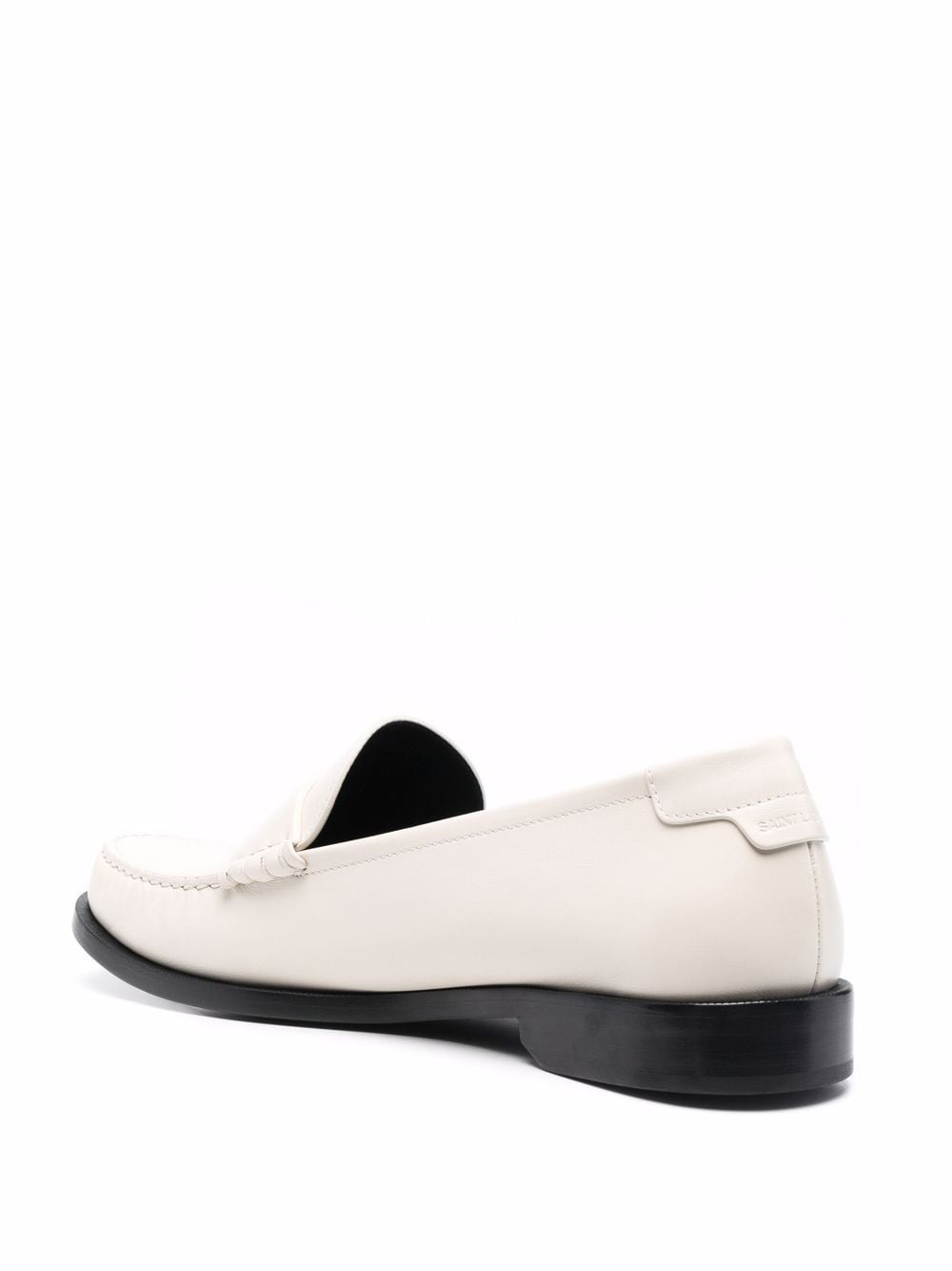 Saint Laurent White Leather Loafers image 2