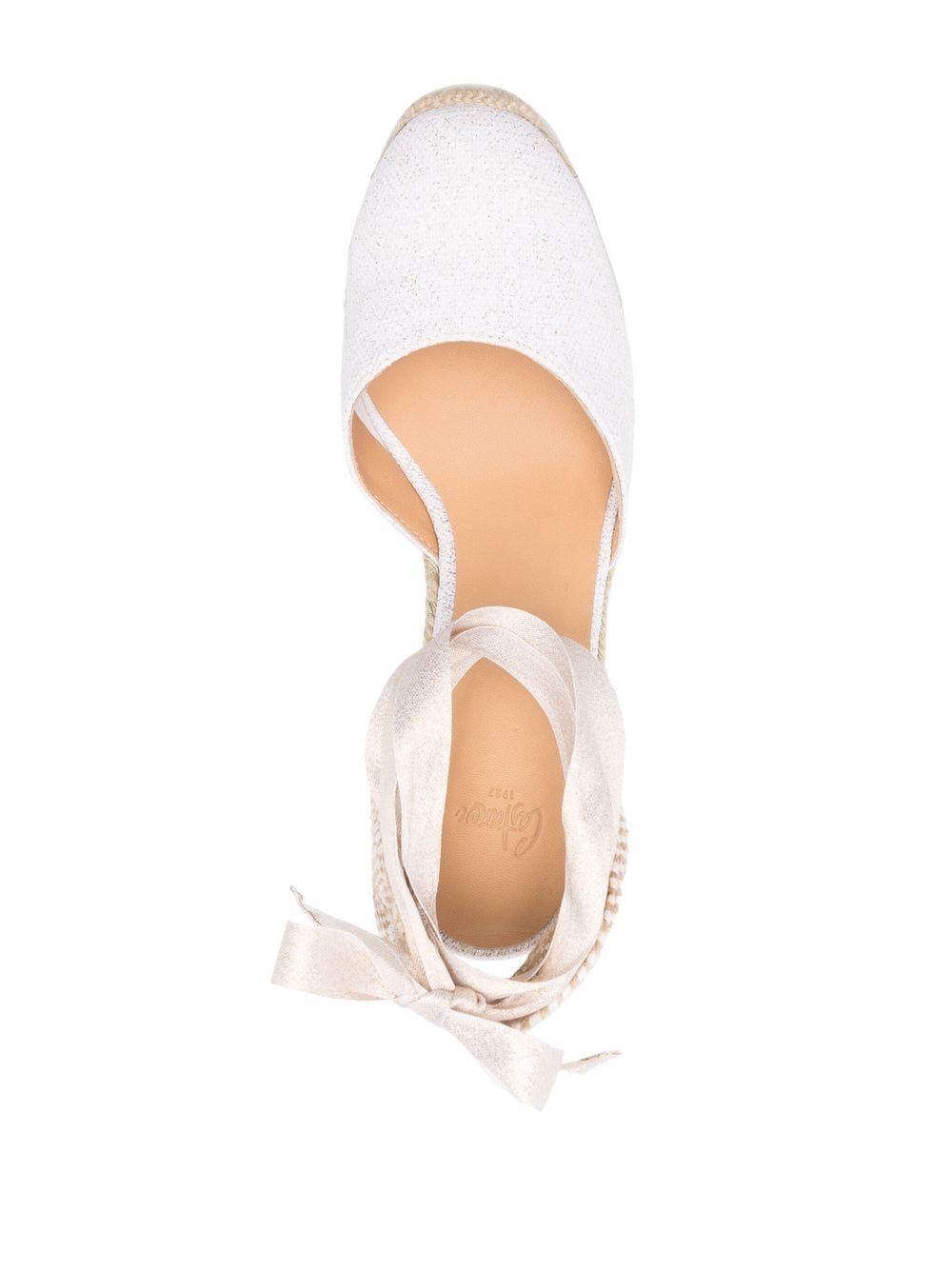 Castañer Carina White Espadrille Wedge Sandals image 2