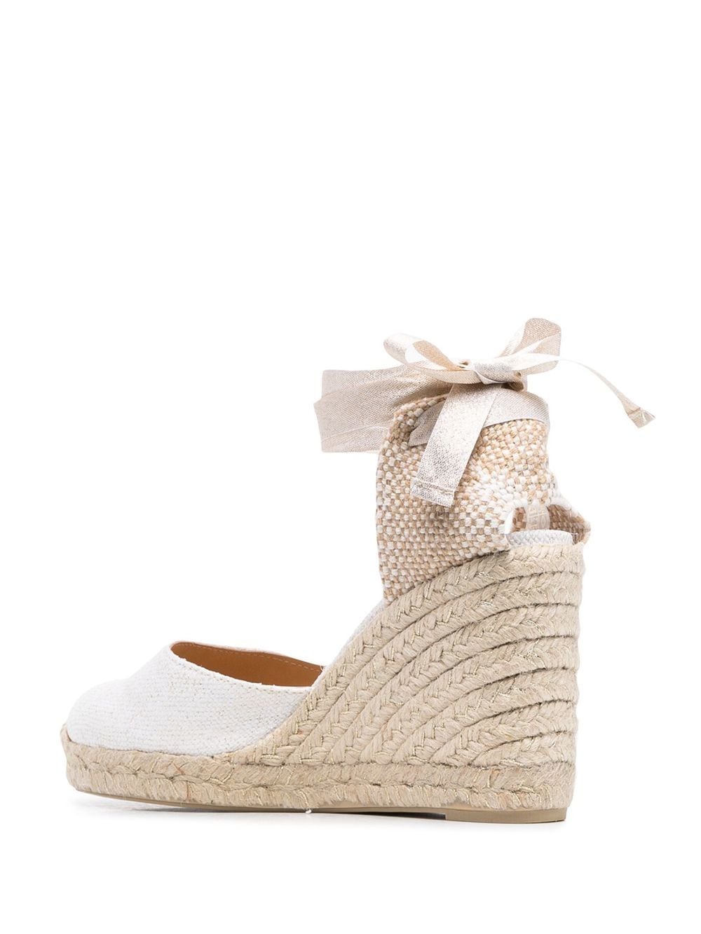 Castañer Carina White Espadrille Wedge Sandals image 3